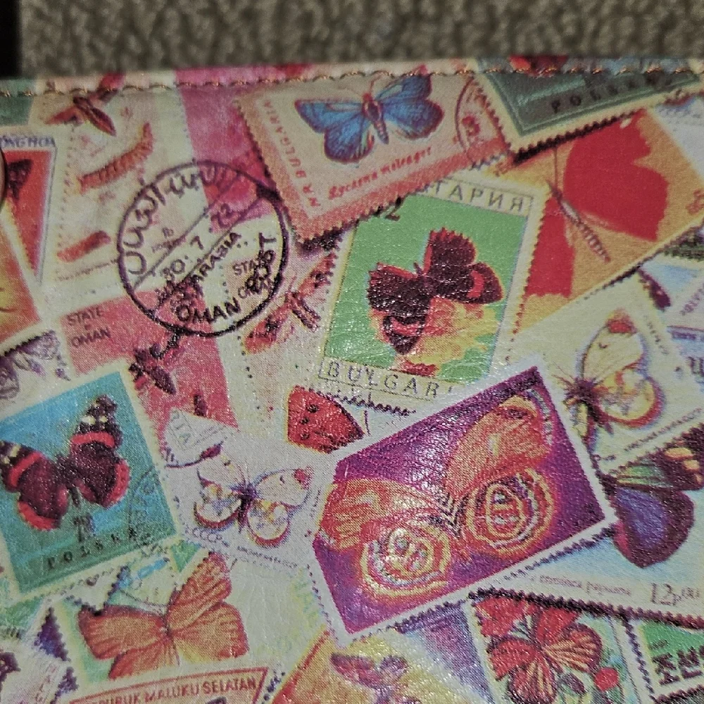 Unique Fossil Multicolor Butterfly Crossbody Bag - Picture 4 of 13